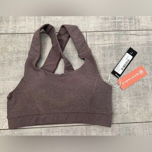 NWT Women’s Interval Stronger Spacedye Sports Bra Heathered Night Small $68